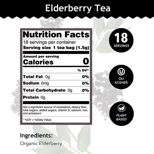100% organic elderberry — single ingredient, no additives