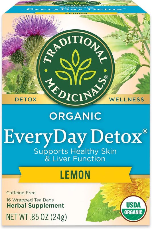 organic burdock, dandelion, nettles, and cleavers herbal blend