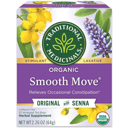 senna-leaf-based formula with spiced orange flavor, designed to act within 6-12 hours